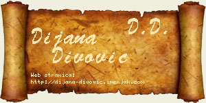 Dijana Divović vizit kartica